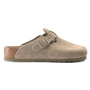 Birkenstock - Boston Soft Footbed Suede Leather - Khaki - HAYGEN