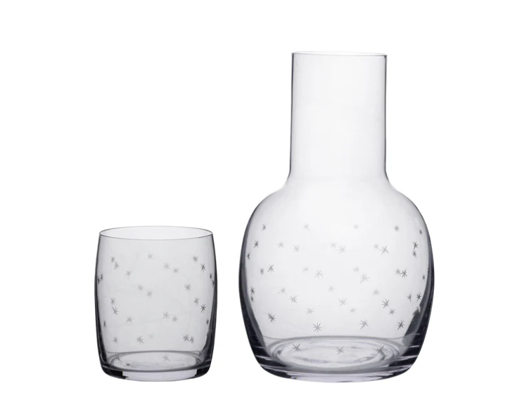 The Vintage List - Carafe Set with Stars design