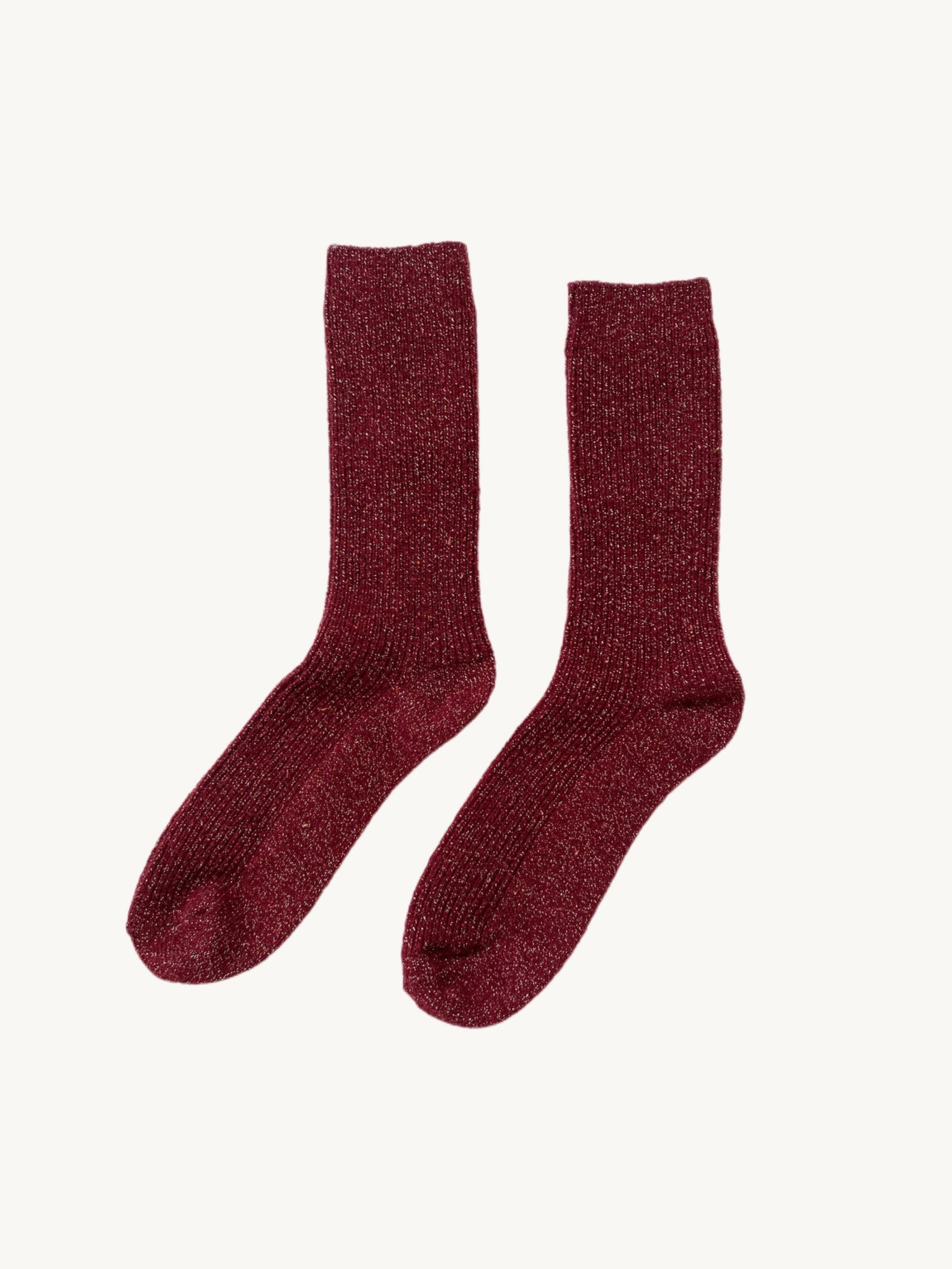 Le Bon Shoppe - Winter Sparkle Socks - Wine - HAYGEN
