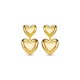 Statement Voluminous Heart Drop Earring