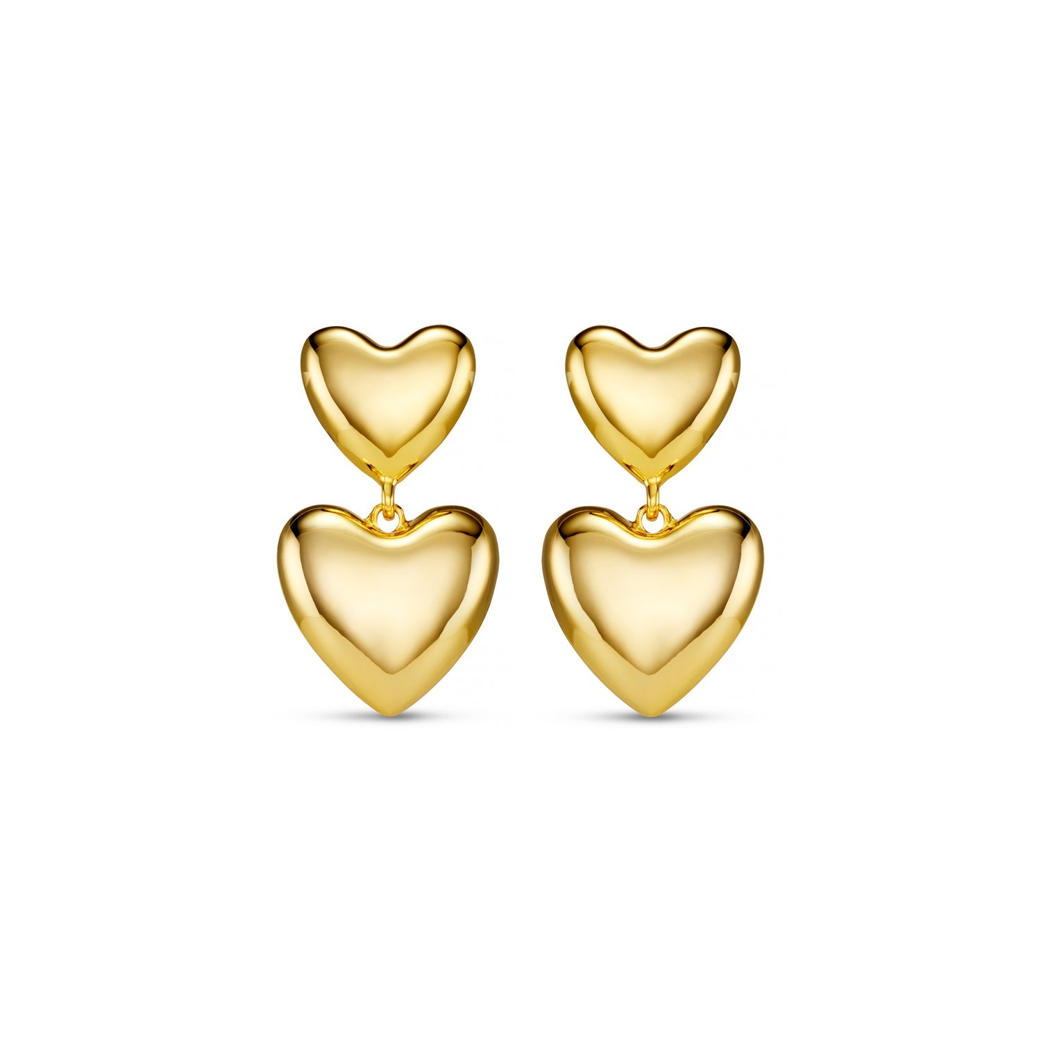 Statement Voluminous Heart Drop Earring