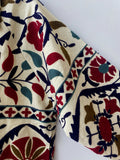 Suzani Hand Embroidered Short Jacket - Navy & Red - HAYGEN