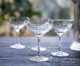 The Vintage List - Set of 2 Champagne Saucers with Lens Design