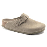 Birkenstock - Boston Soft Footbed Suede Leather - Khaki - HAYGEN